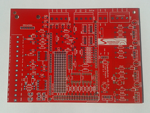 Placa pcb sense components